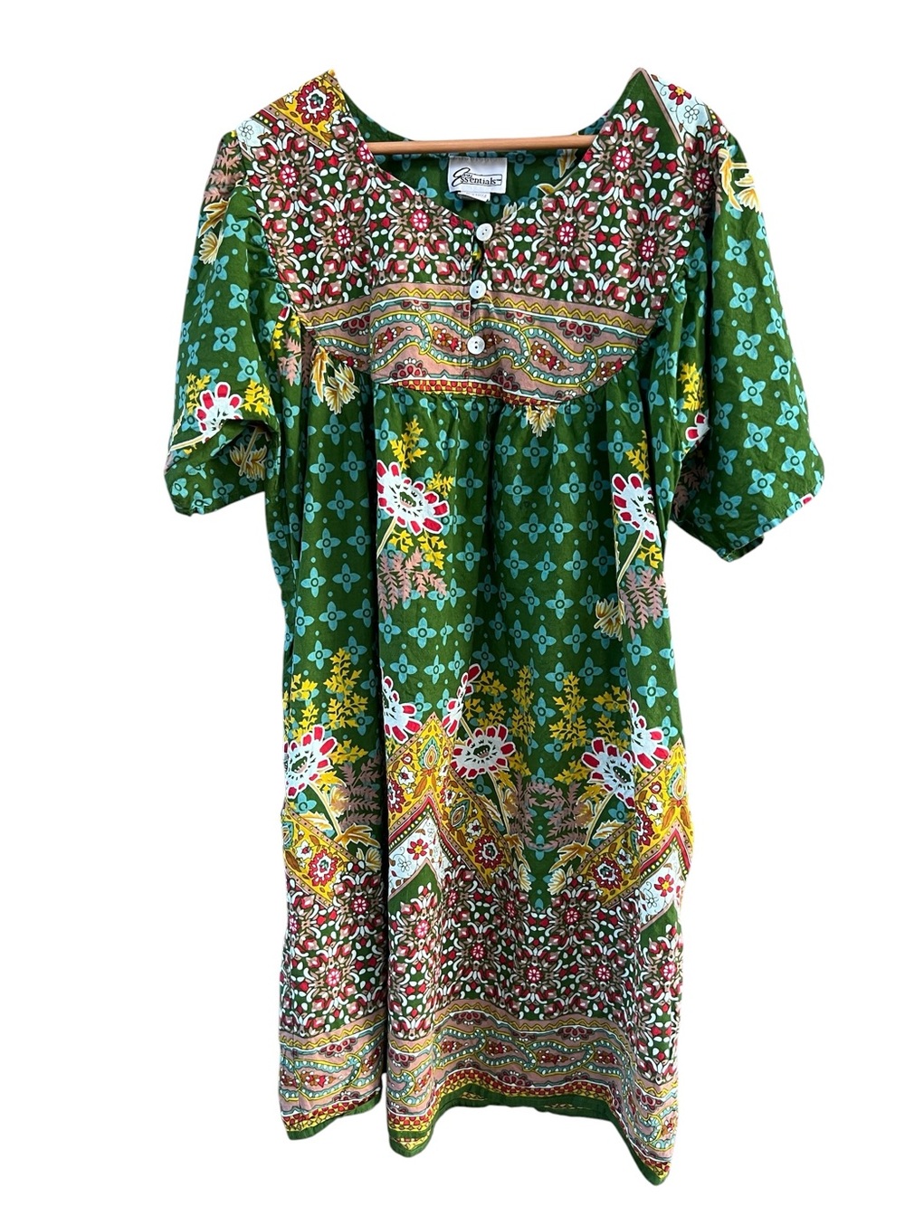 Easy Essential Floral/Geometric Lounge Dress Size XL
